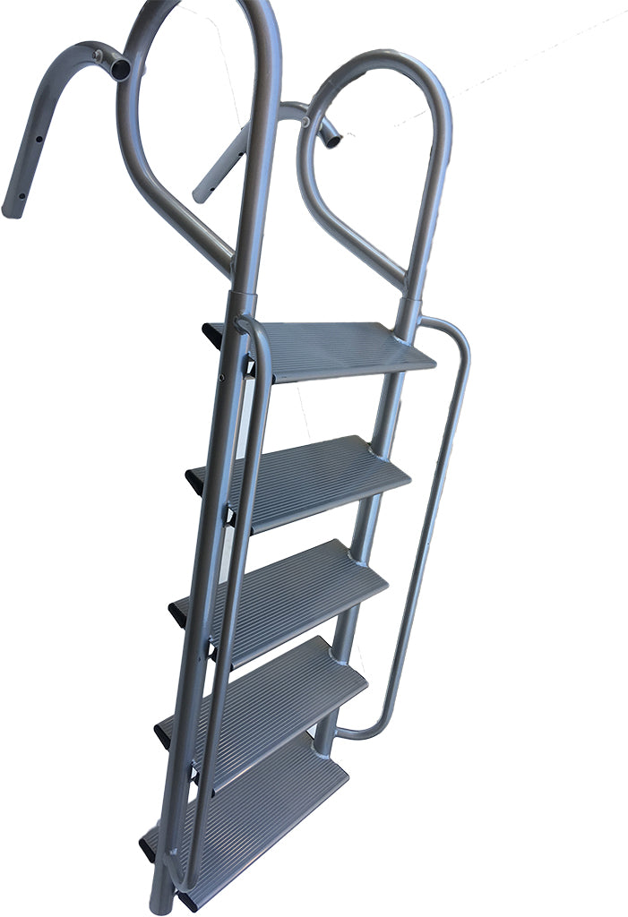 Aluminum Angled Swing Wide Step Ladder